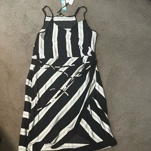 Annora faux wrap knit dress